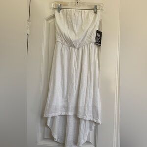 NWT White Express Ivory Strapless Dress Size XS